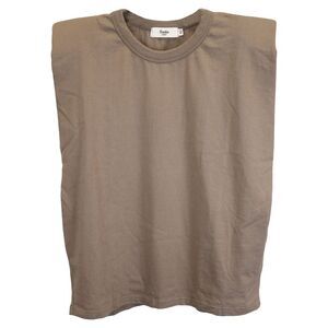 The Frankie Shop Muscle Tee in Beige Cotton